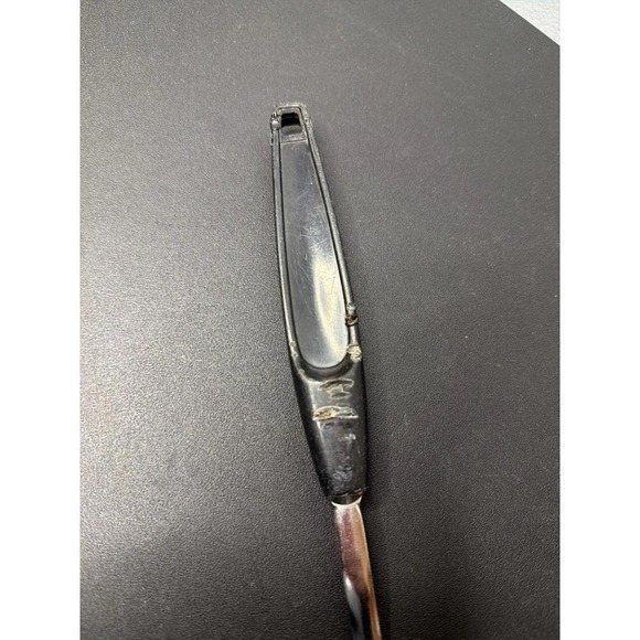 Vintage Foley USA Chrome Plated Slotted Black Handled‎ Spatula - Picture 3 of 6